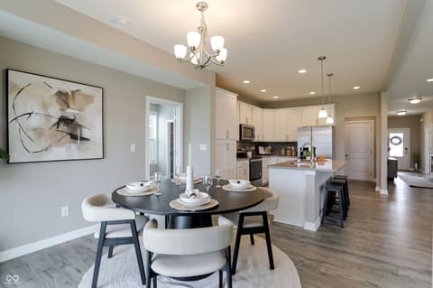 Dining room at 6088 Farlin Drive, Whitestown, IN