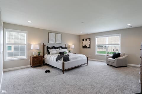 Bedroom at 6088 Farlin Drive, Whitestown, IN