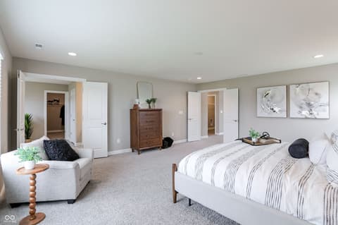 Bedroom at 6088 Farlin Drive, Whitestown, IN