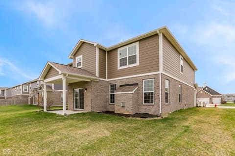 Backyard at 6088 Farlin Drive, Whitestown, IN