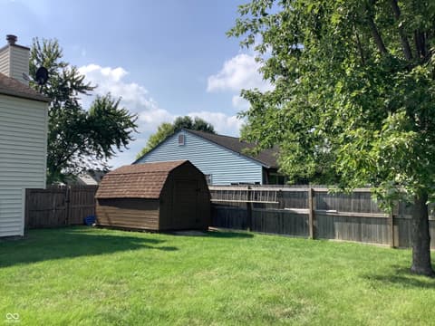 Yard at 61 Meadow Creek Boulevard, Whiteland, IN