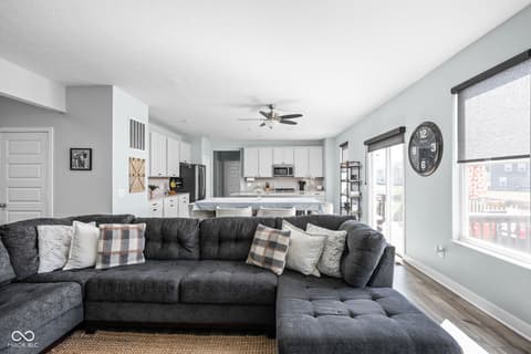 Living room at 3969 Canning Street, Danville, IN
