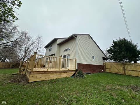 Backyard at 305 Cardinal Drive, Whiteland, IN