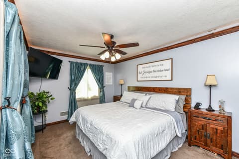 Primary bedroom at 150 Springs Court, Carmel, IN