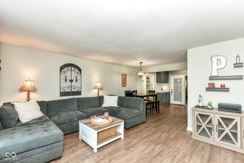 Living room at 150 Springs Court, Carmel, IN