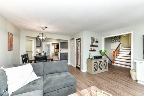 Living room at 150 Springs Court, Carmel, IN