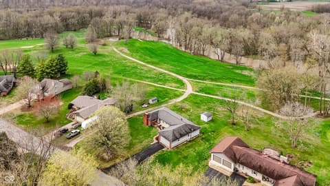 Aerial view at 1609 Greenacres Drive, Kokomo, IN