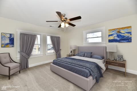 Primary bedroom at 4992 W 100 S, New Palestine, IN