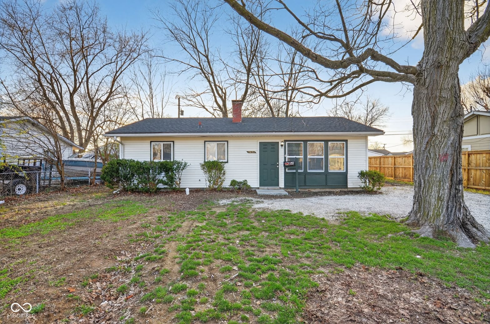 Front exterior at 2650 Shirley Drive, Indianapolis, IN