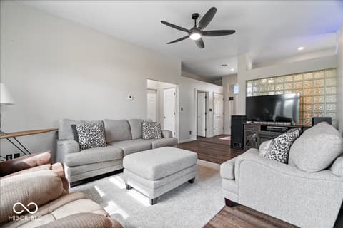 Living room at 8123 W Ashford Lane, Muncie, IN