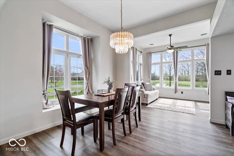 Dining room at 8123 W Ashford Lane, Muncie, IN