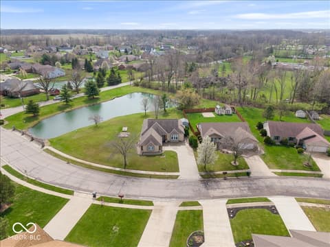 Aerial view at 8123 W Ashford Lane, Muncie, IN