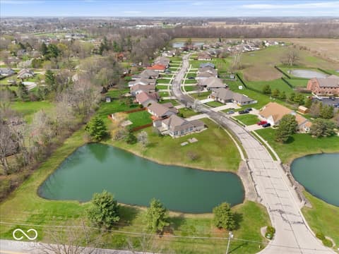 Aerial view at 8123 W Ashford Lane, Muncie, IN