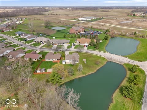 Aerial view at 8123 W Ashford Lane, Muncie, IN