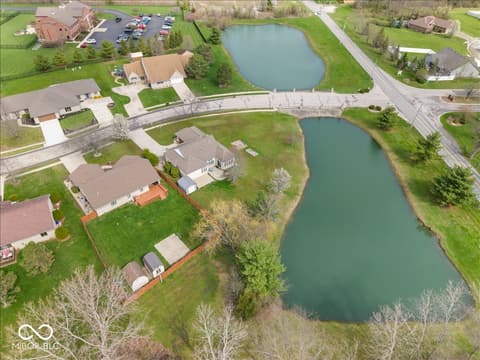 Aerial view at 8123 W Ashford Lane, Muncie, IN
