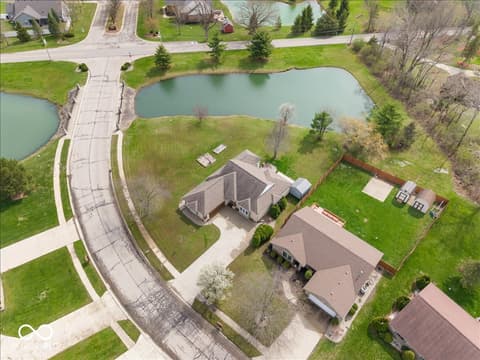 Aerial view at 8123 W Ashford Lane, Muncie, IN