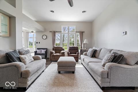 Living room at 8123 W Ashford Lane, Muncie, IN