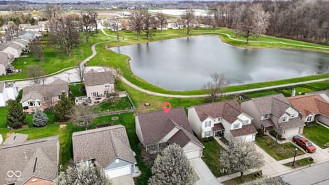 Aerial view at 11454 Seabiscuit Drive, Noblesville, IN