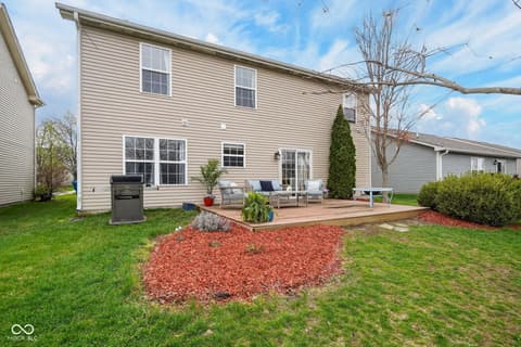 Backyard at 11454 Seabiscuit Drive, Noblesville, IN