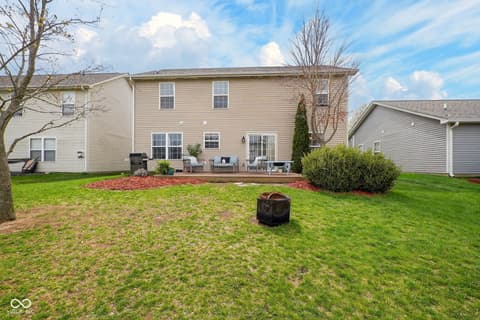 Backyard at 11454 Seabiscuit Drive, Noblesville, IN