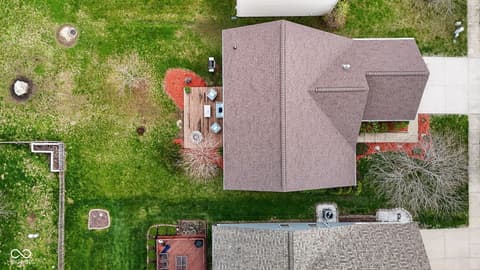 Aerial view at 11454 Seabiscuit Drive, Noblesville, IN