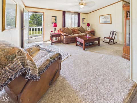 Living room at 4695 E 100 S, Anderson, IN