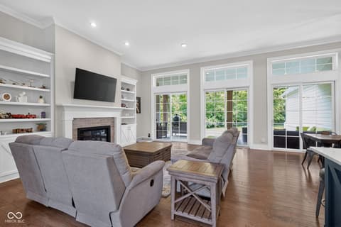 Living room at 11640 Walton Crescent, Zionsville, IN