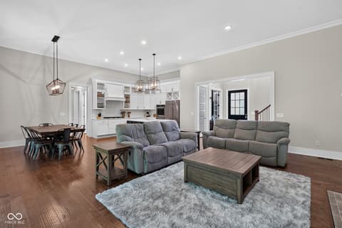 Living room at 11640 Walton Crescent, Zionsville, IN
