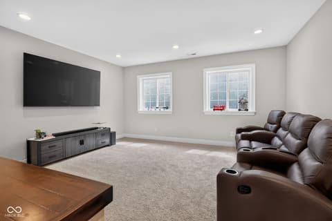 Living room at 11640 Walton Crescent, Zionsville, IN