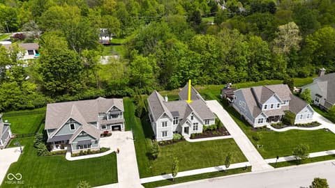 Aerial view at 11640 Walton Crescent, Zionsville, IN