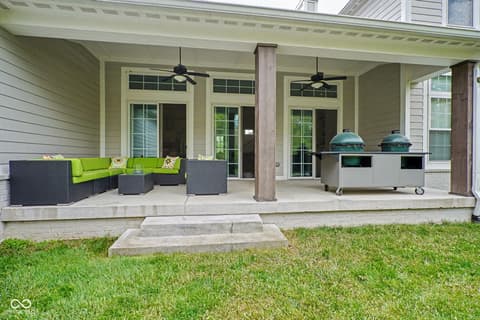 Outdoor living area at 11640 Walton Crescent, Zionsville, IN