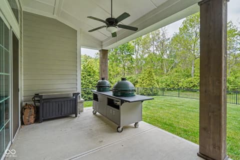 Outdoor living area at 11640 Walton Crescent, Zionsville, IN