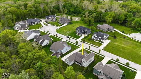 Aerial view at 11640 Walton Crescent, Zionsville, IN