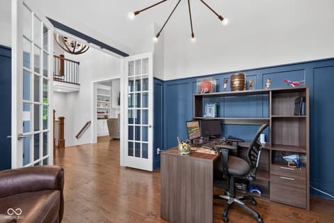Home office at 11640 Walton Crescent, Zionsville, IN
