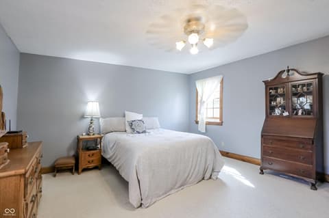 Primary bedroom at 401 E Pearl Street, Waldron, IN