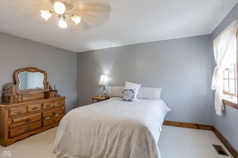 Primary bedroom at 401 E Pearl Street, Waldron, IN