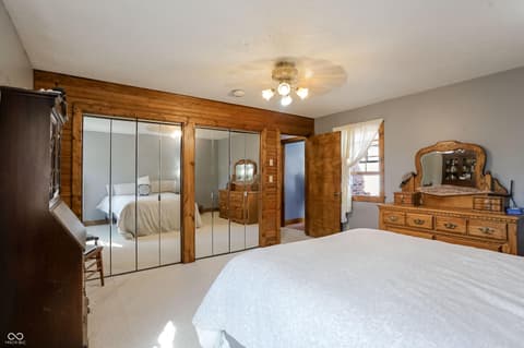 Primary bedroom at 401 E Pearl Street, Waldron, IN