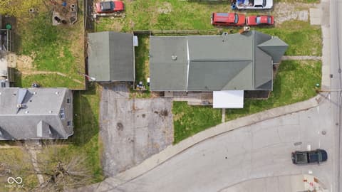 Aerial view at 3501 W 16th Street, Indianapolis, IN