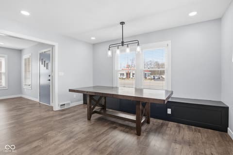 Dining room at 3501 W 16th Street, Indianapolis, IN