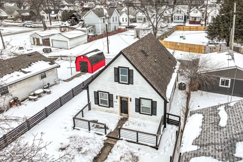 Aerial view at 154 W Arizona Street, Indianapolis, IN