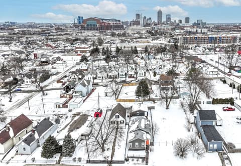 Aerial view at 154 W Arizona Street, Indianapolis, IN