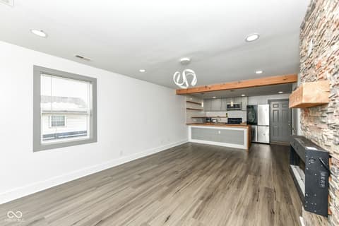Living room at 154 W Arizona Street, Indianapolis, IN