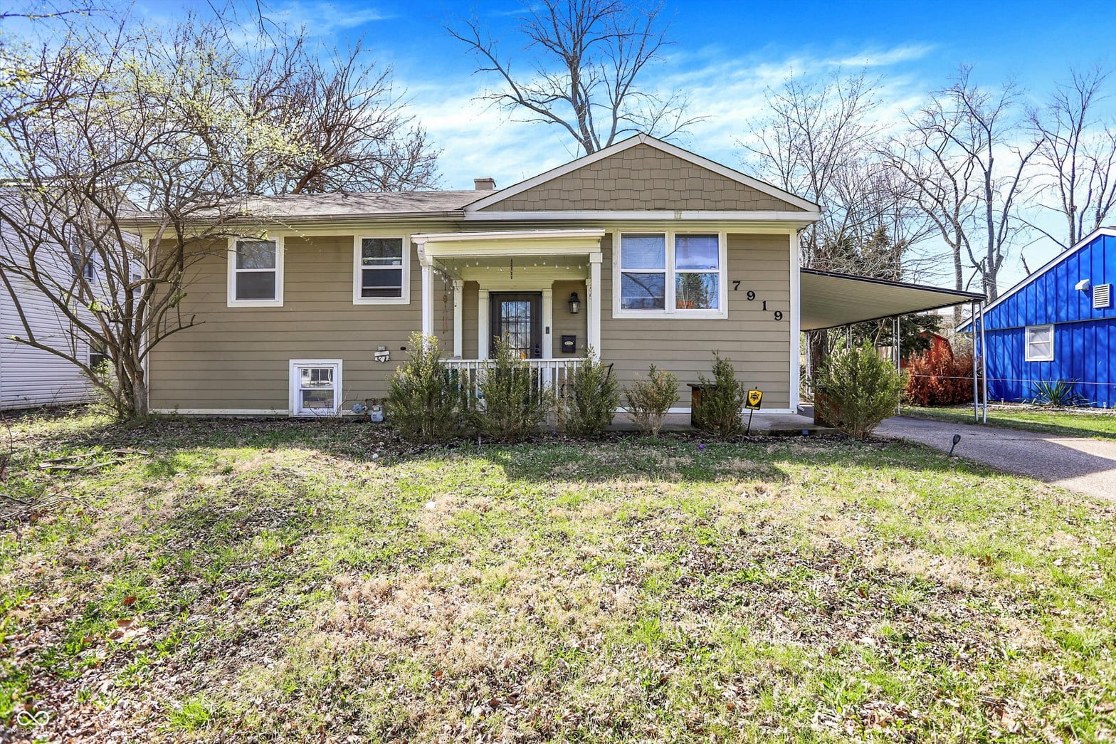 Front exterior at 7919 Penway Street, Indianapolis, IN