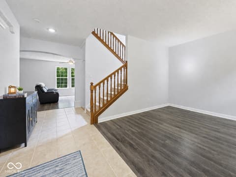 Living room at 6792 Erika Lane, Nashville, IN