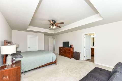 Primary bedroom at 2642 Krasner Drive, Brownsburg, IN