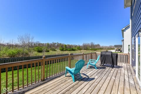 Outdoor living area at 2642 Krasner Drive, Brownsburg, IN