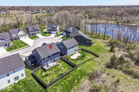Aerial view at 2642 Krasner Drive, Brownsburg, IN