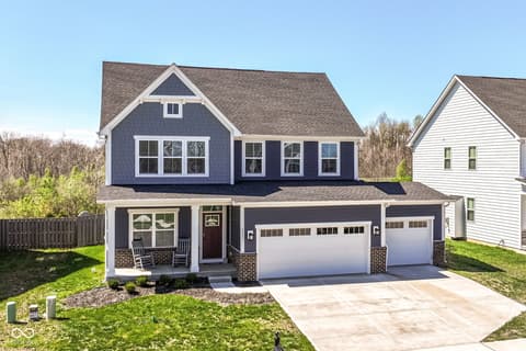Front exterior at 2642 Krasner Drive, Brownsburg, IN