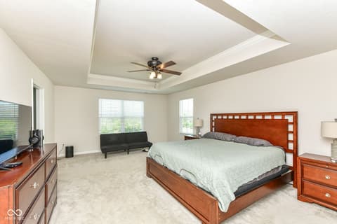 Primary bedroom at 2642 Krasner Drive, Brownsburg, IN