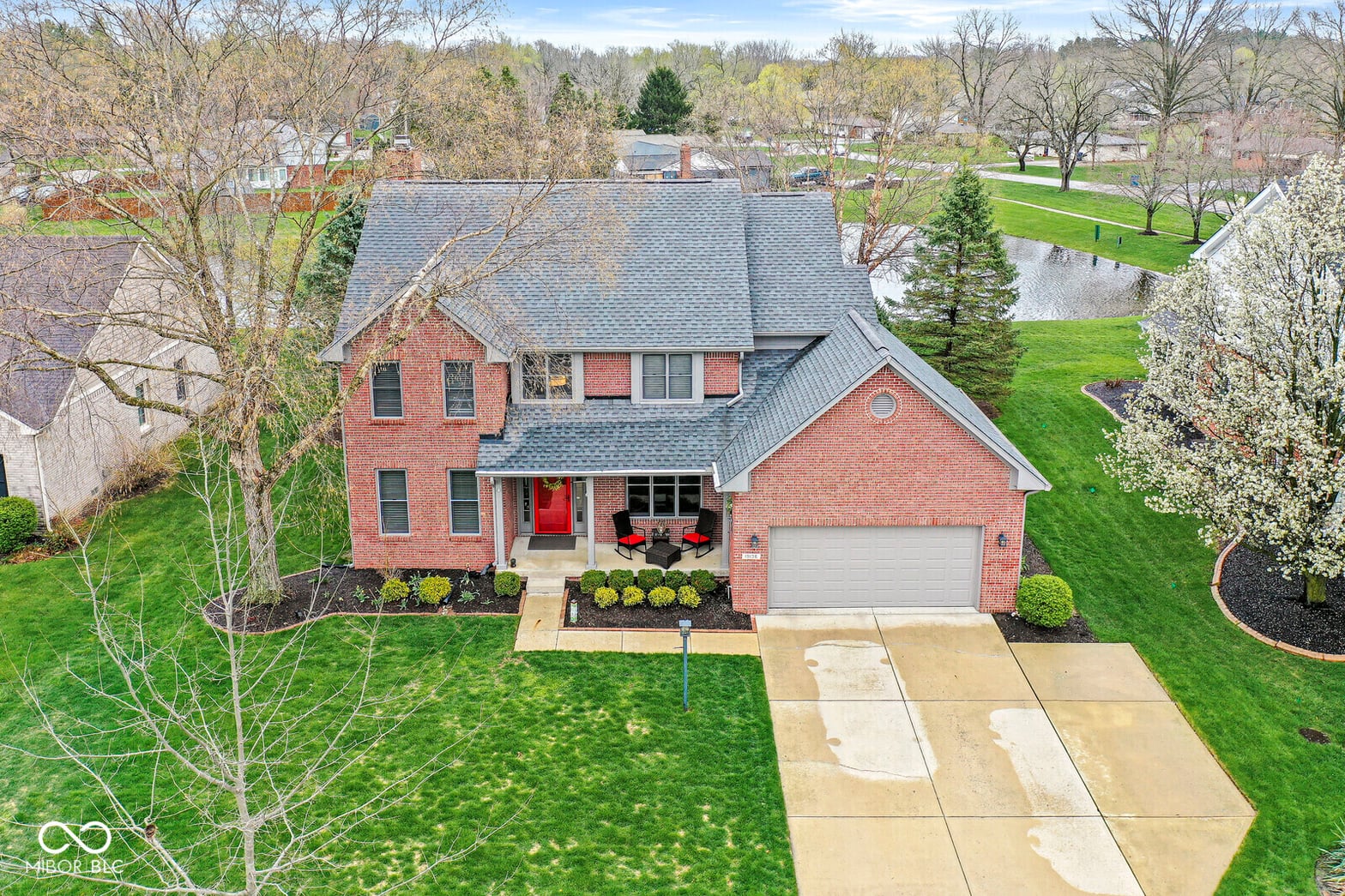 Front exterior at 19136 Potters Bridge Road, Noblesville, IN